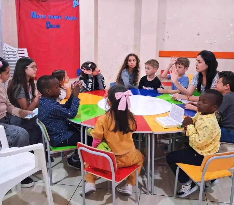 Culto infantil na Igreja Batista do Fragata