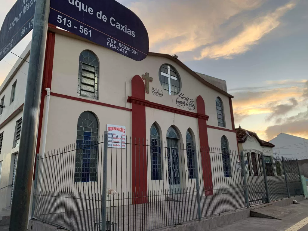 Fachada da Igreja Batista do Fragata, em Pelotas / RS
